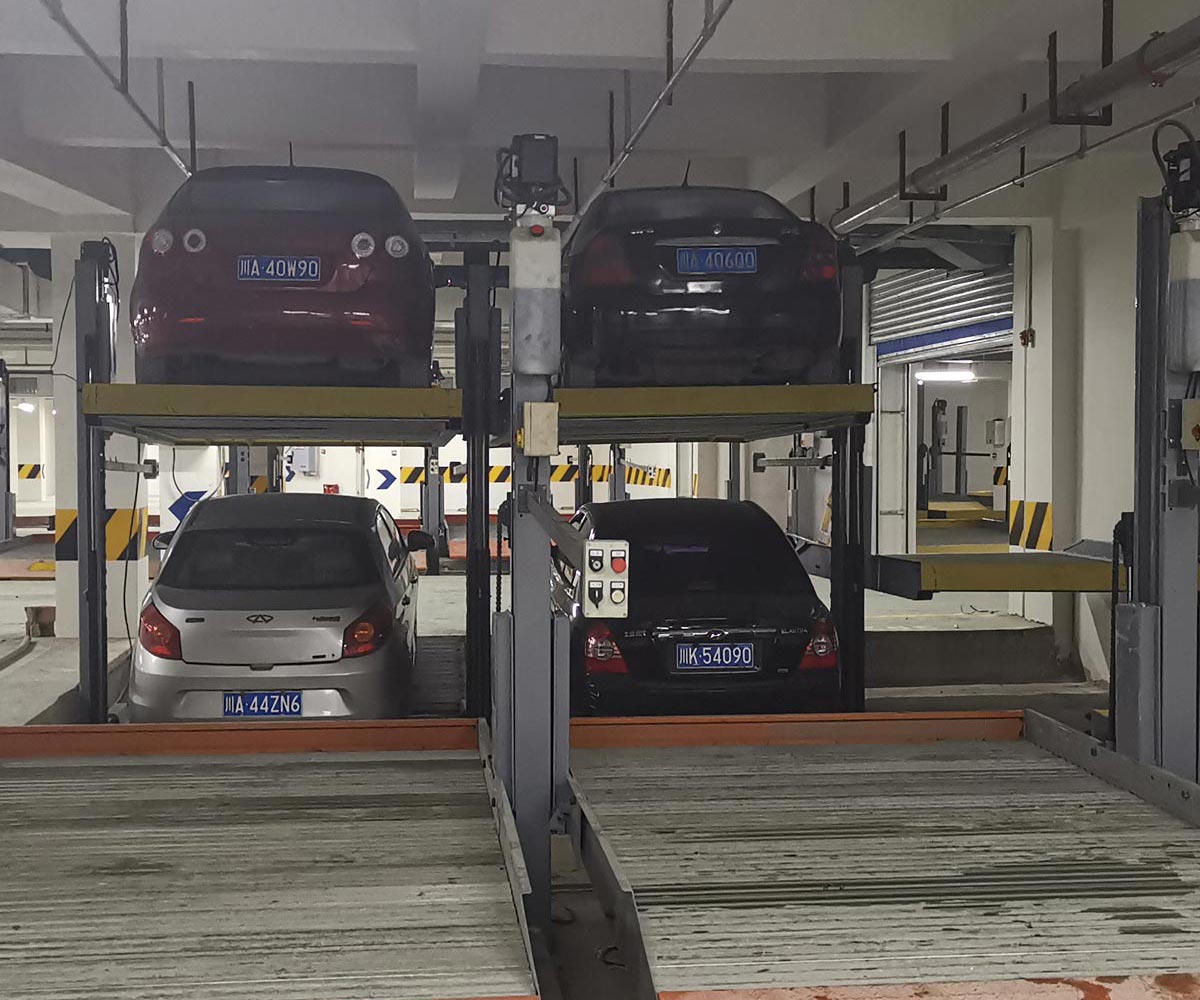 二層升降橫移停車位過驗收