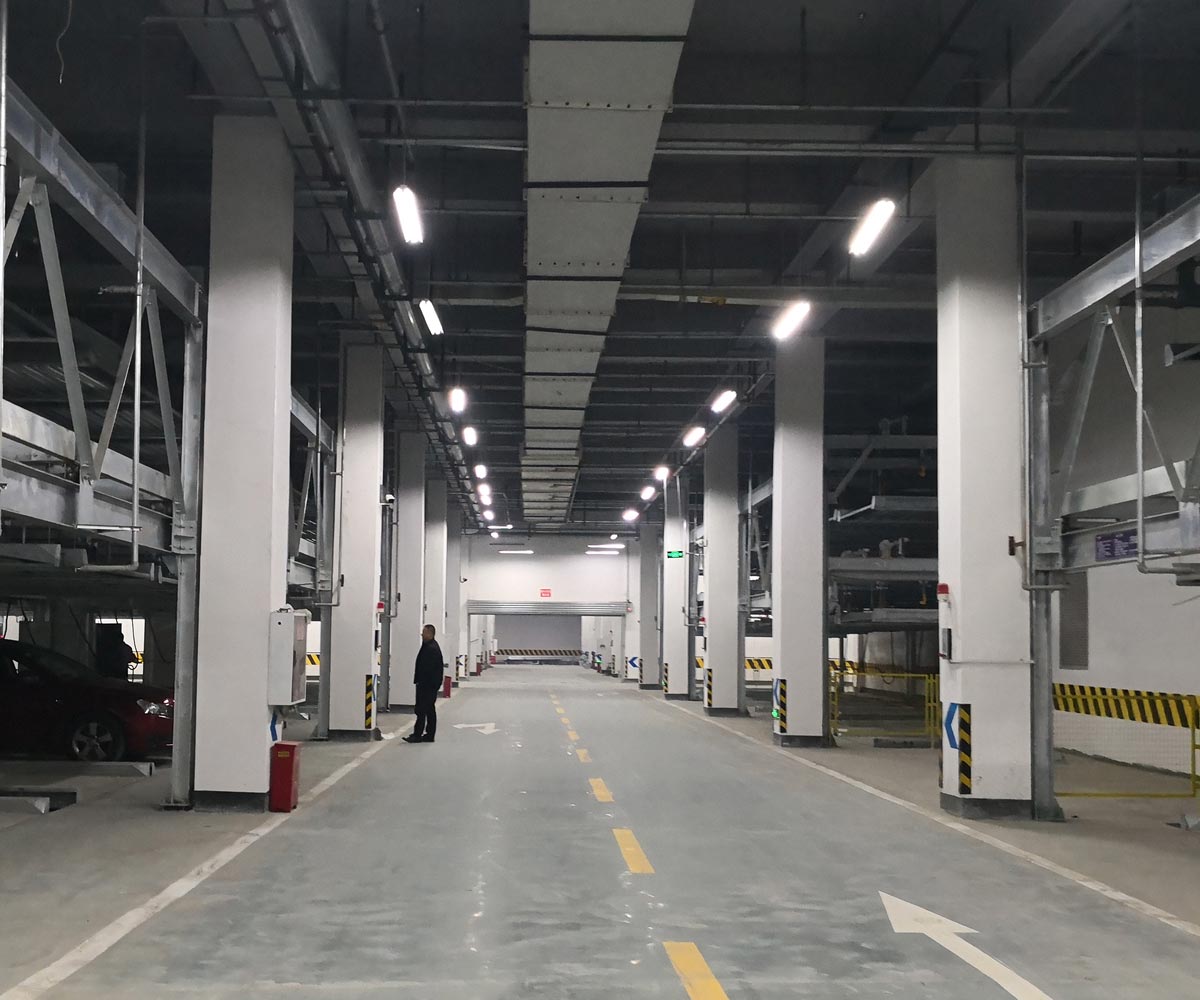 涇川縣負二正三地坑式PSH5-D2五層升降橫移立體車庫設備