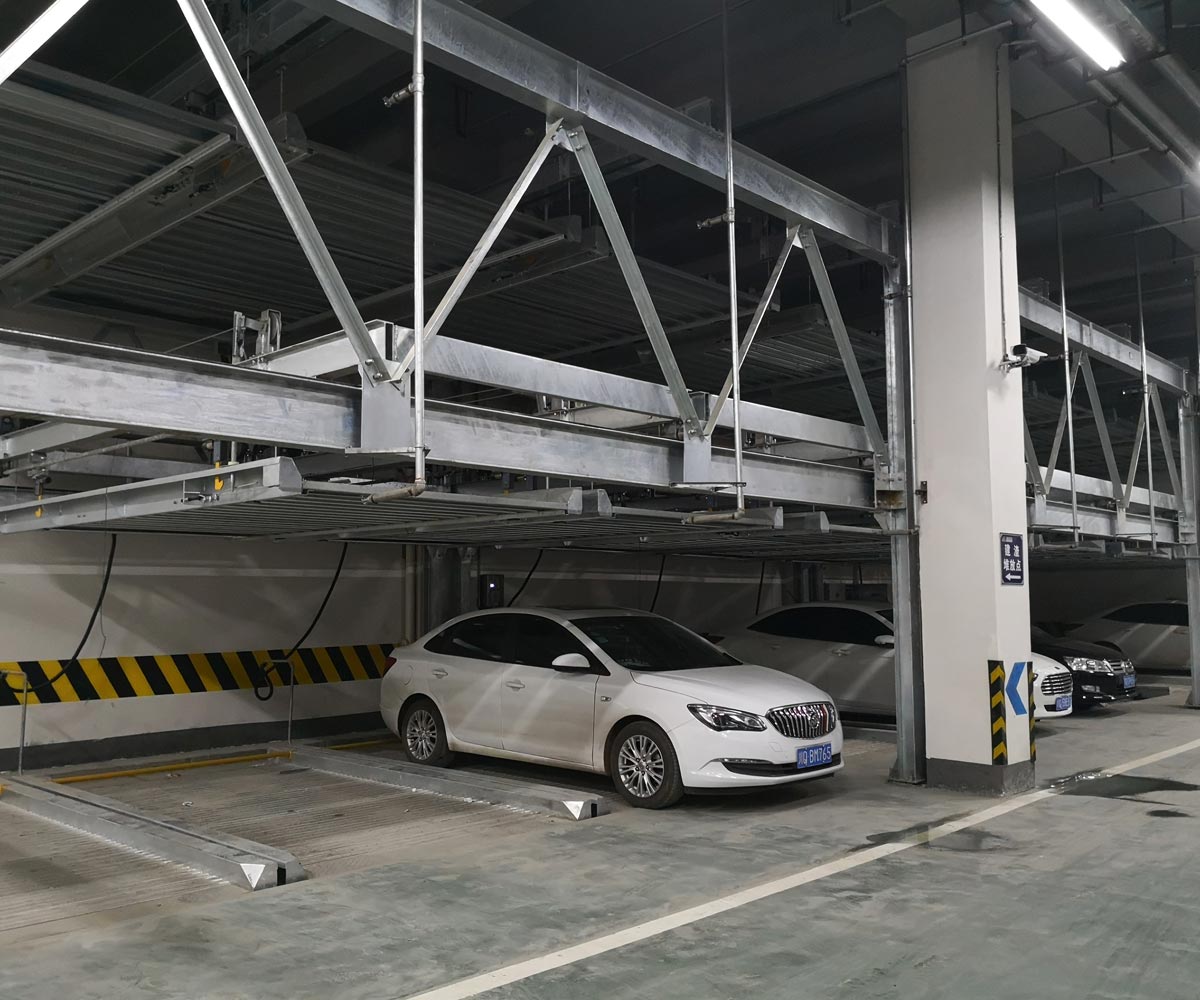 寧強縣負一正三地坑PSH4-D1四層升降橫移立體車庫設備