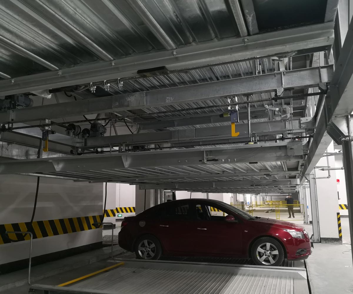 寧陜縣PSH3三層升降橫移立體車庫設備