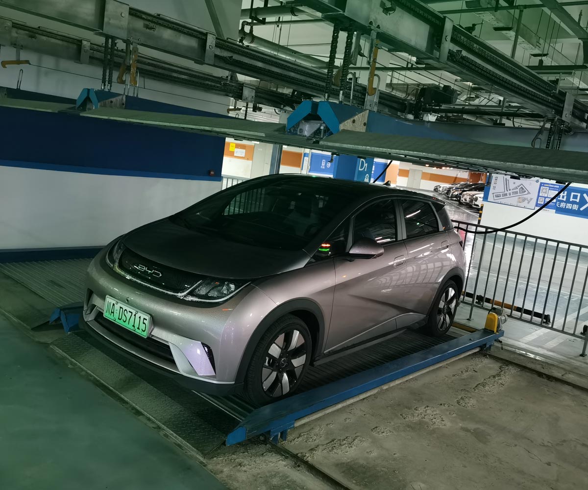 敦煌市單列PSH2二層升降橫移立體車庫設備